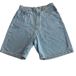 L.L. Bean Vintage Women's Jean Shorts 90s Denim 5 Pocket High Rise Size 12 REG
